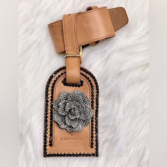 Louis Vuitton Luggage Travel Tag Embellished with Crystals - Picture 4 of 5